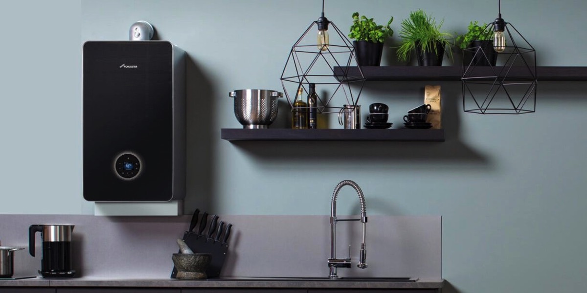 Elegant-Worcester-Bosch-gas-boiler-on-the-wall